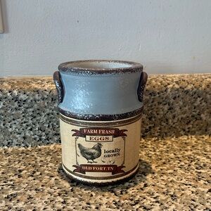 “Farm Fresh Eggs” Ceramic Crock